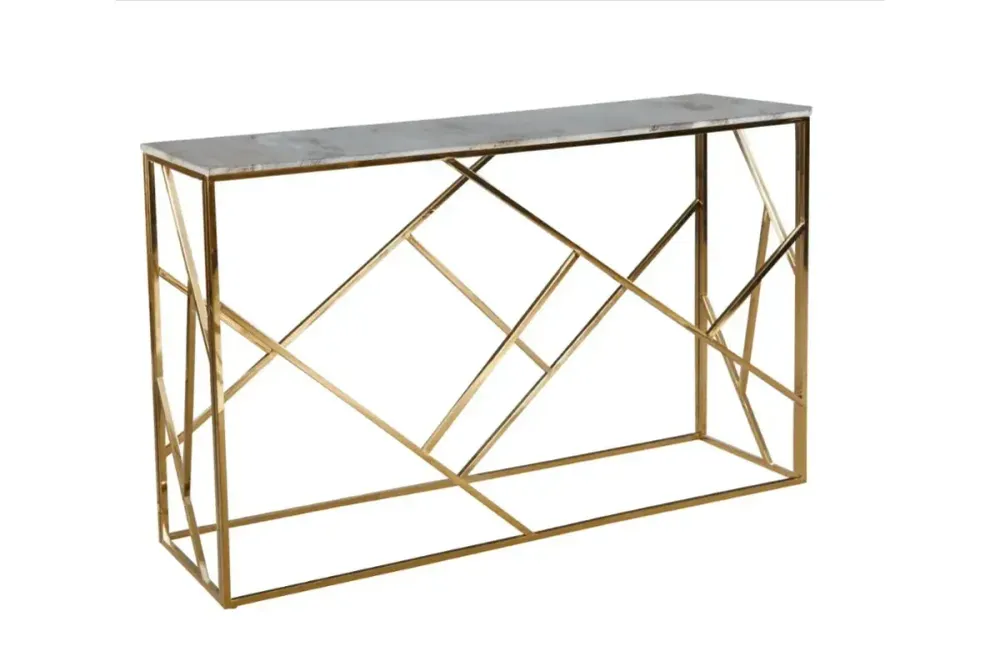 Console Geomag Pieds Ton or 120x40x78 CM