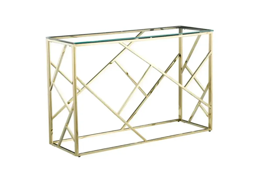 Console Geomag Pieds Ton or 120x40x78 CM