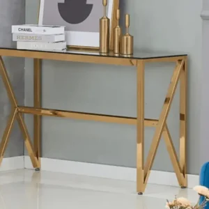 Console Majestique Pieds Doré 120x40x78 CM
