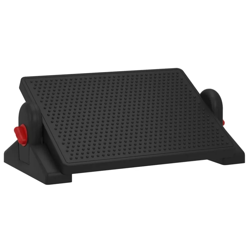 Coussin ergonomique pour Repose-pieds de bureau ergonomique 2 hauteurs 50 x 30,5 x 17 cm HIPS noir DEC030695