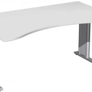 geramöbel Bureau ergonomique rigide panneau pied C en option 1600x1000x720 gris évident/argent N-648336-LS prendre à bas p...