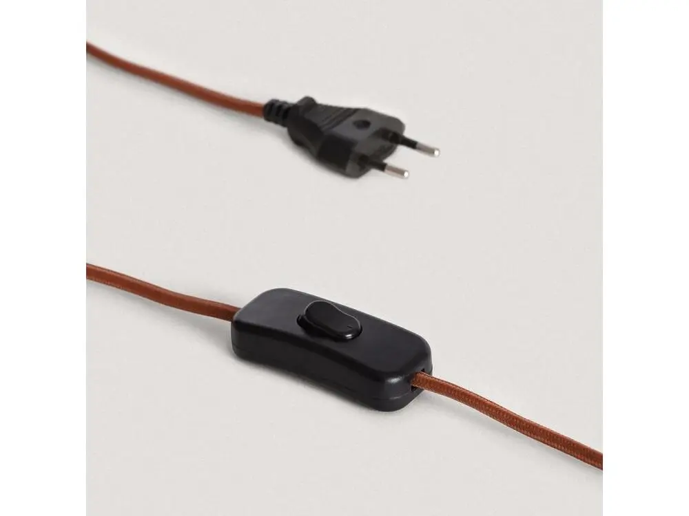 Iluzzia Pied de Lampe à poser en bois Sansa ILUZZIA Naturel avec système de clipsage