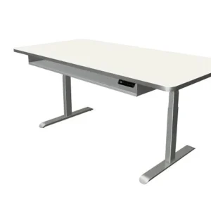 Kerkmann table debout/assise Move 4 Privilégié L 2000 x P 1000 mm réglable en hauteur électriquement de 620 à 1270 mm blan...