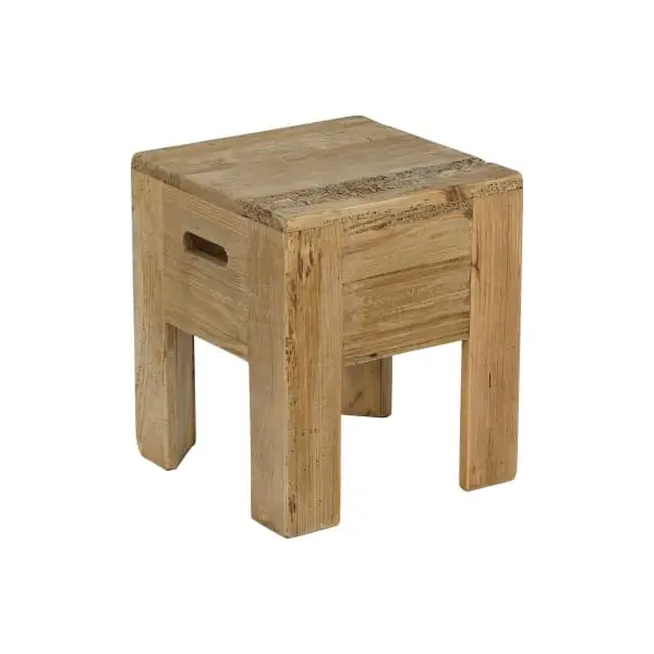 Marchepieds Campagnard en bois de pin avec revêtement anti-rayures