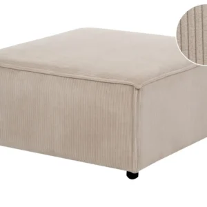 Ottoman pouf marron évident APRICA en tissu respirant