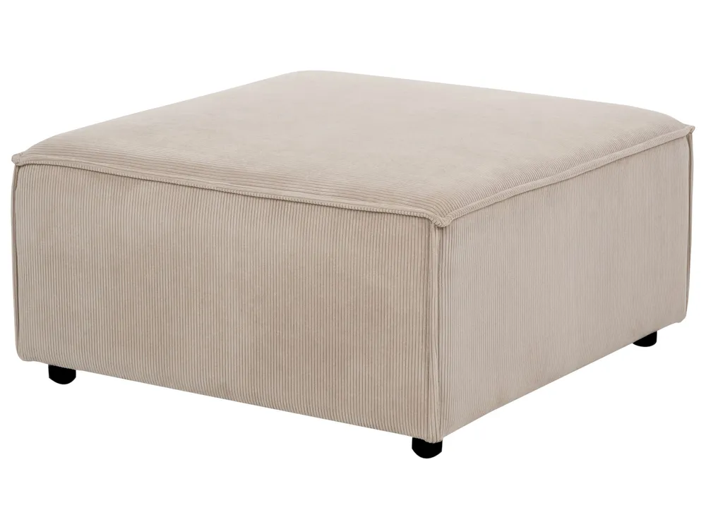 Ottoman pouf marron évident APRICA en tissu respirant