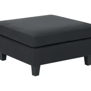 Ottoman en tissu noir UNSTAD pour poste de travail réglable
