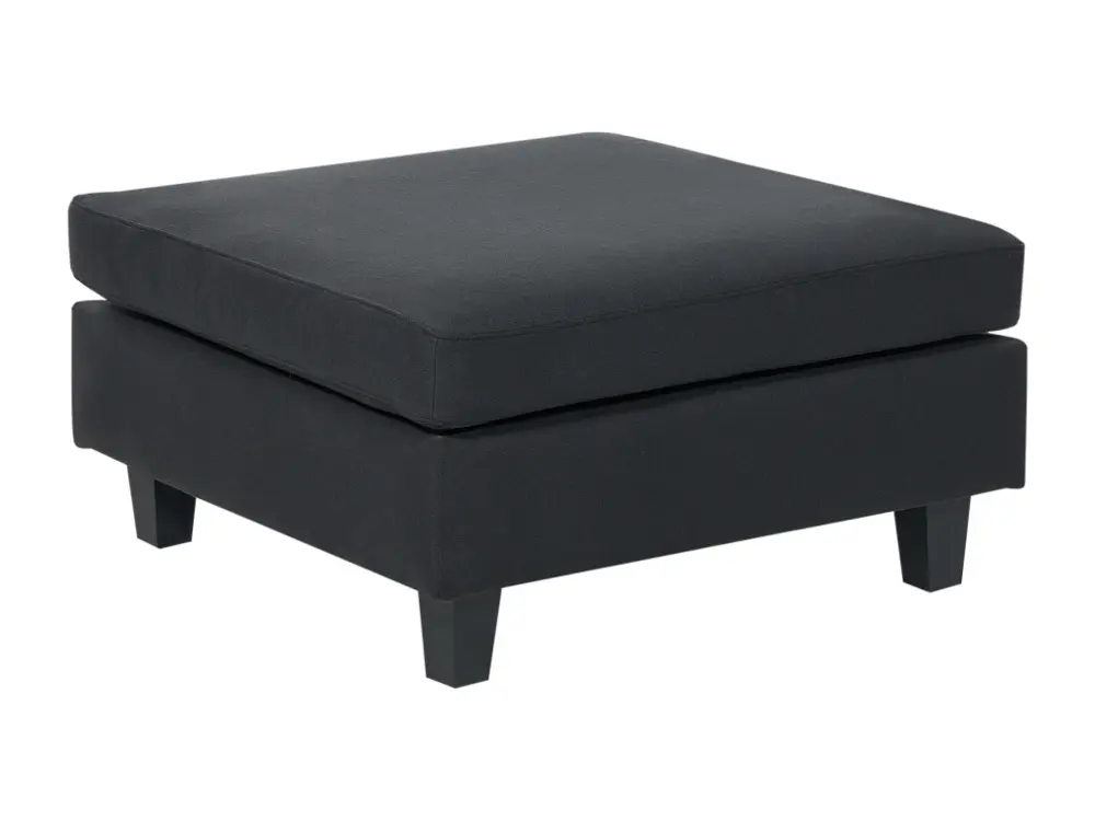 Ottoman en tissu noir UNSTAD pour poste de travail réglable