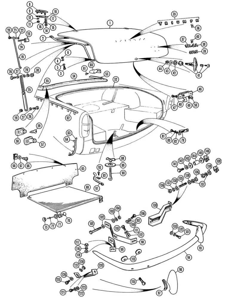 Pieds antidérapants pour HANDLE ASSEMBLY, BOOT LID