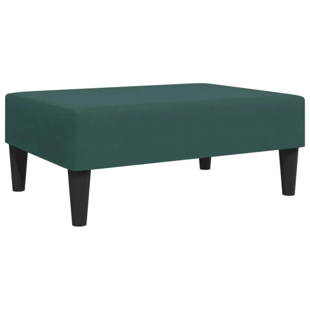 Pieds antidérapants pour Repose-pieds tabouret 77 x 55 x 31 cm velours vert DEC030677