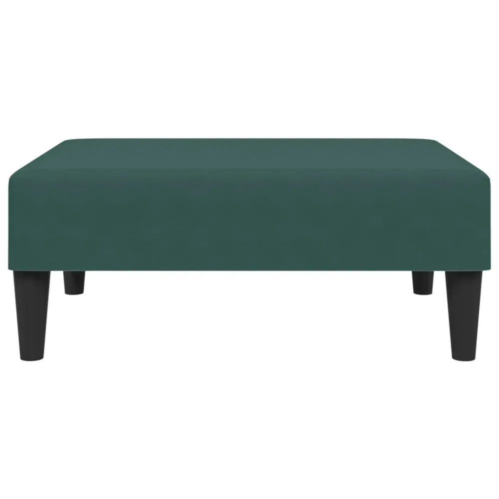 Pieds antidérapants pour Repose-pieds tabouret 77 x 55 x 31 cm velours vert DEC030677