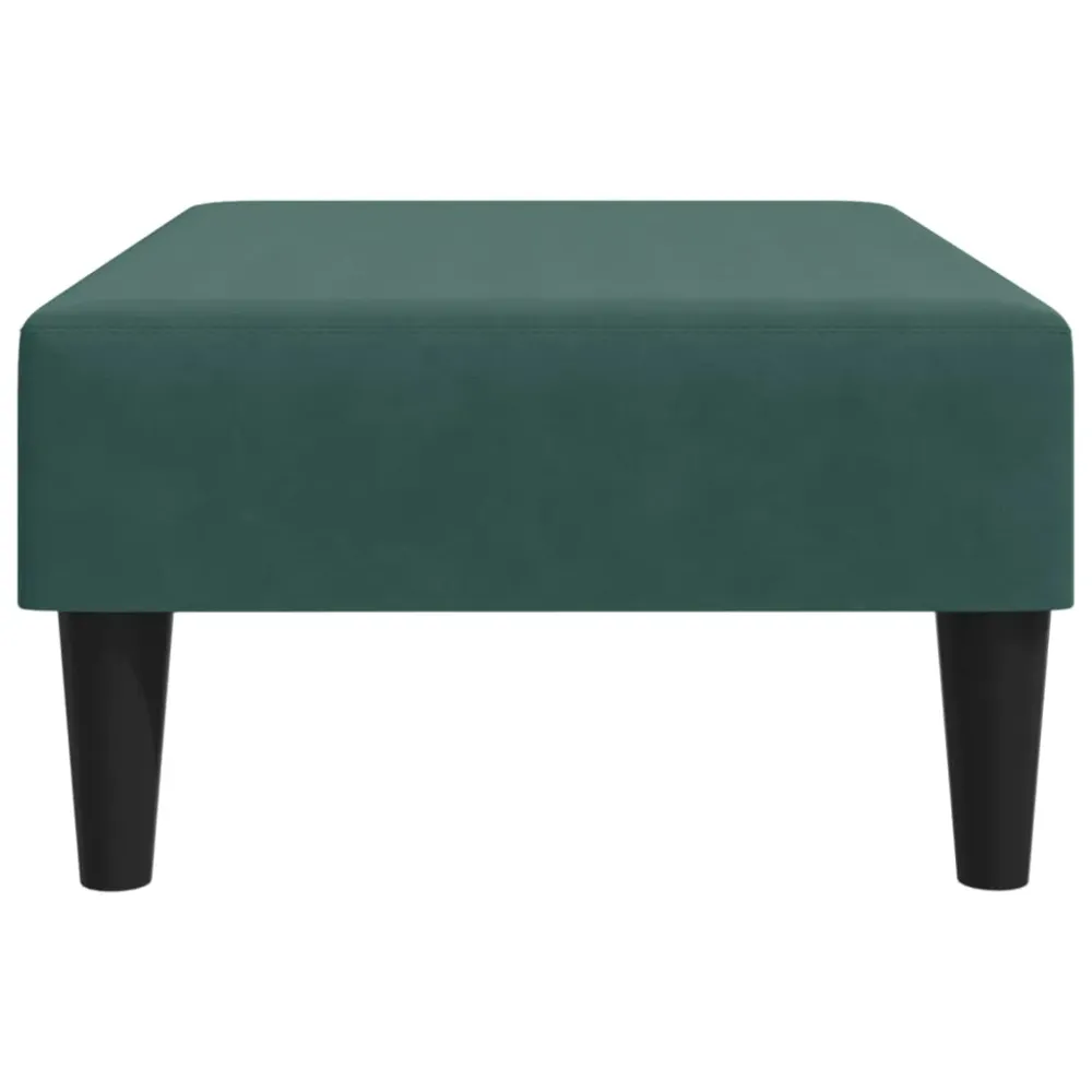 Pieds antidérapants pour Repose-pieds tabouret 77 x 55 x 31 cm velours vert DEC030677