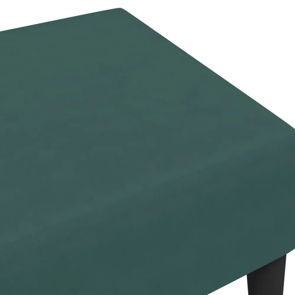 Pieds antidérapants pour Repose-pieds tabouret 77 x 55 x 31 cm velours vert DEC030677
