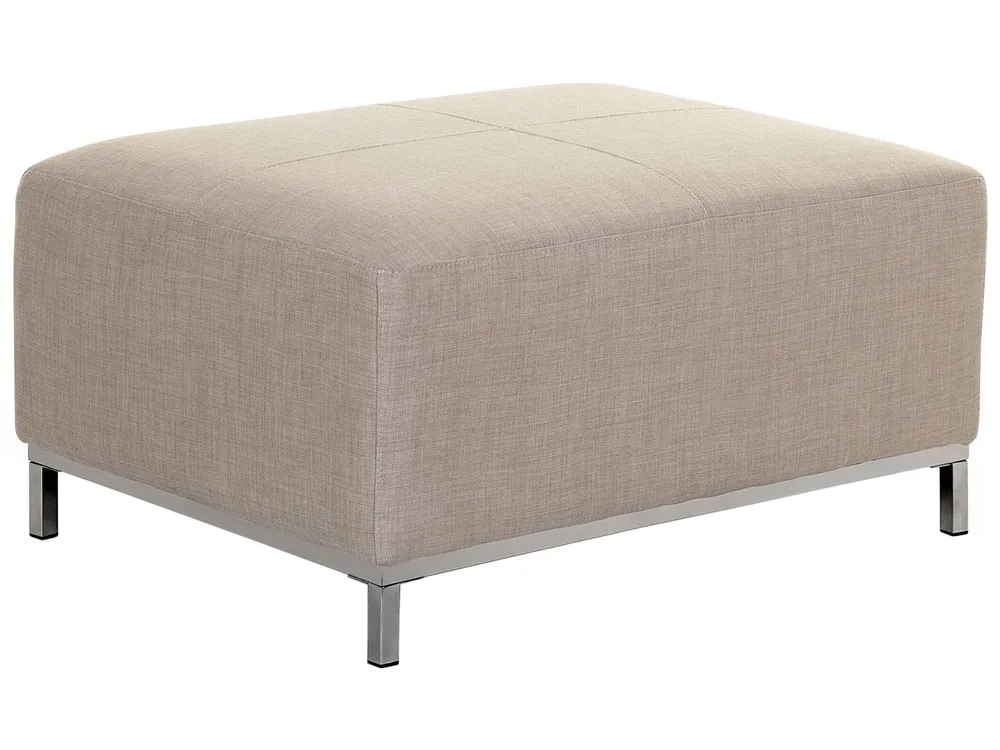 Pouf en tissu naturel OSLO