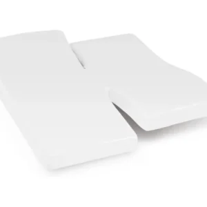Professionnel Haute Qualité Drap housse relaxation uni 2x90x190 cm coton ALTO Blanc TPR Tête et pied relevable