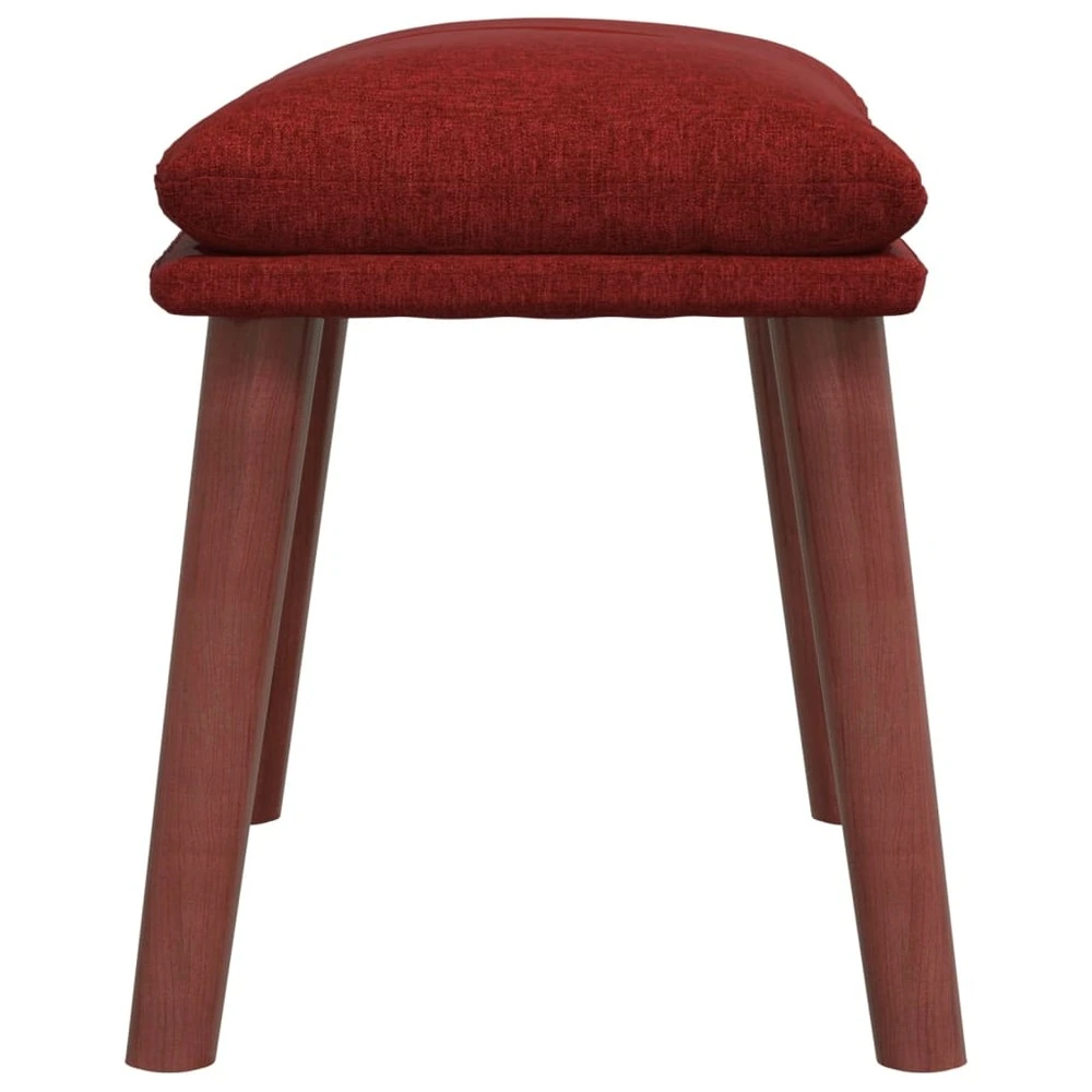 Professionnel Haute Qualité Repose-pied rouge 45x29,5x35 cm tissu