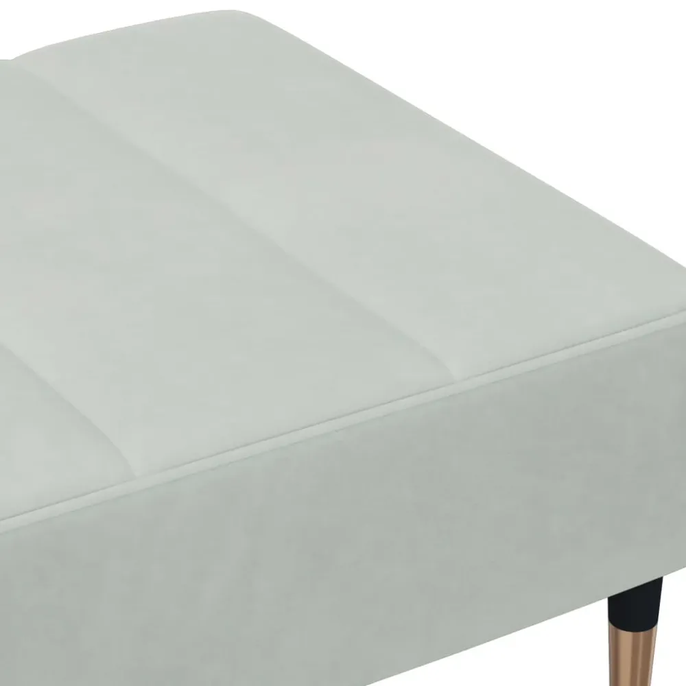 Professionnel Haute Qualité Repose-pieds tabouret bout de lit 77 x 55 x 31 cm en velours gris DEC030267