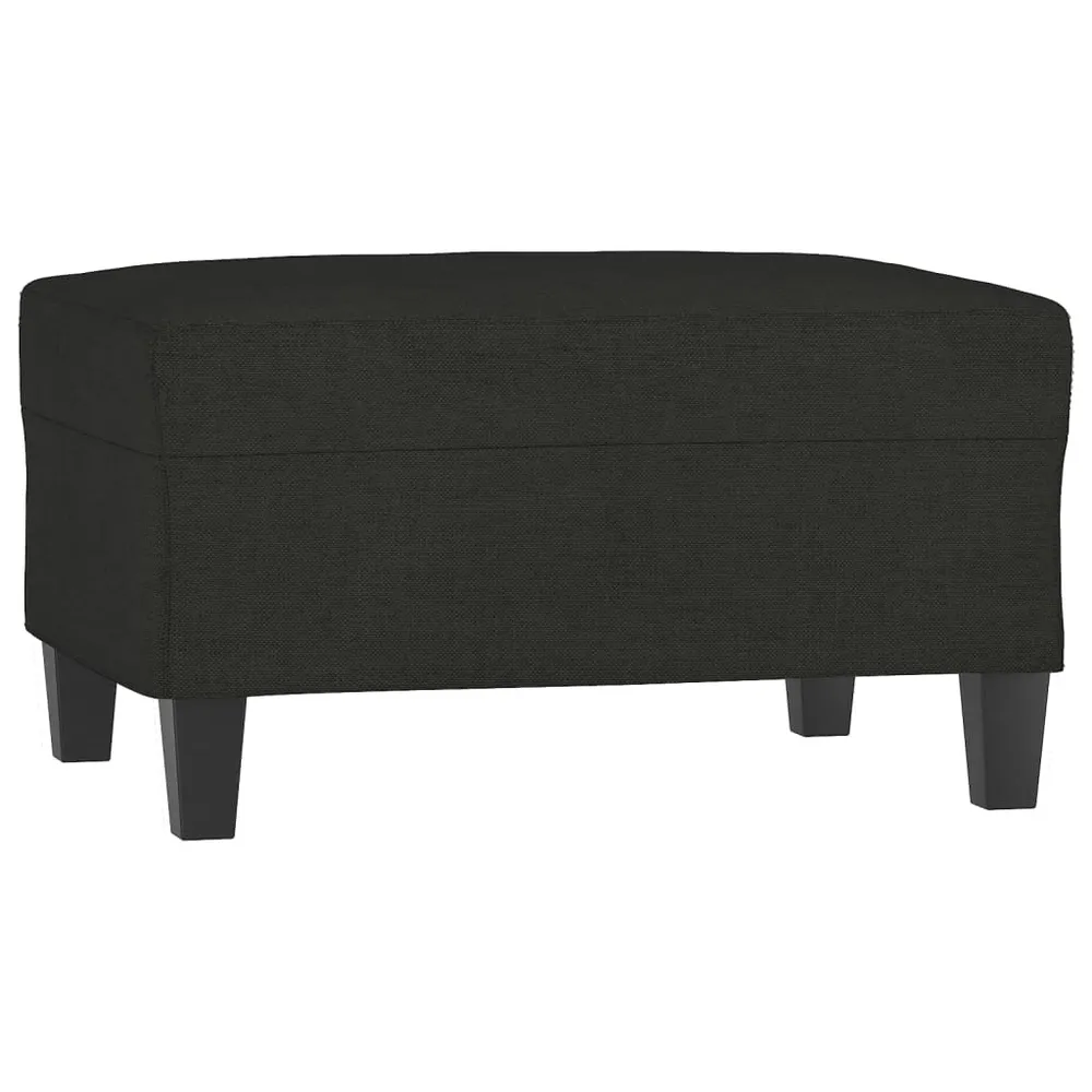Professionnel Haute Qualité Repose-pieds tabouret 70 x 55 x 41 cm tissu noir DEC030509