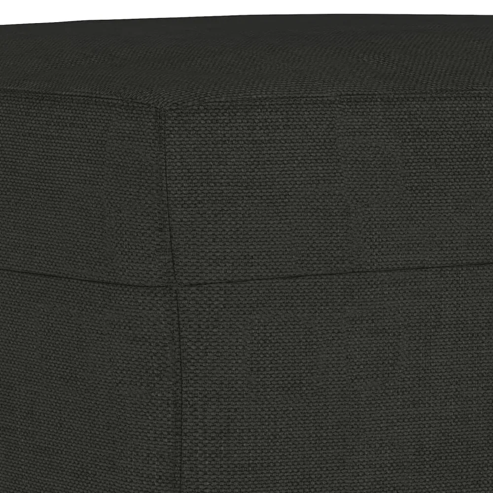 Professionnel Haute Qualité Repose-pieds tabouret 70 x 55 x 41 cm tissu noir DEC030509