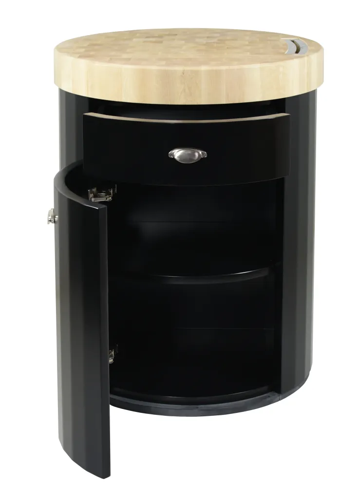 Protection de bord Meuble billot design rond sur pied
