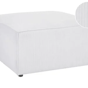 Équipement de Bureau Ergonomique Pouf ottoman en velours côtelé blanc cassé LEMVIG