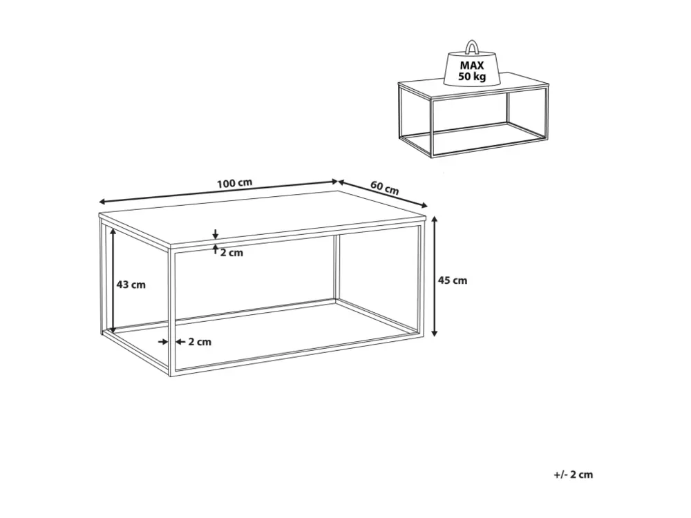 Équipement de Bureau Ergonomique Table basse effet marbre noir avec pieds dorés DELANO