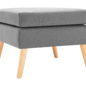 Repose-pied Gris net Tissu Louva