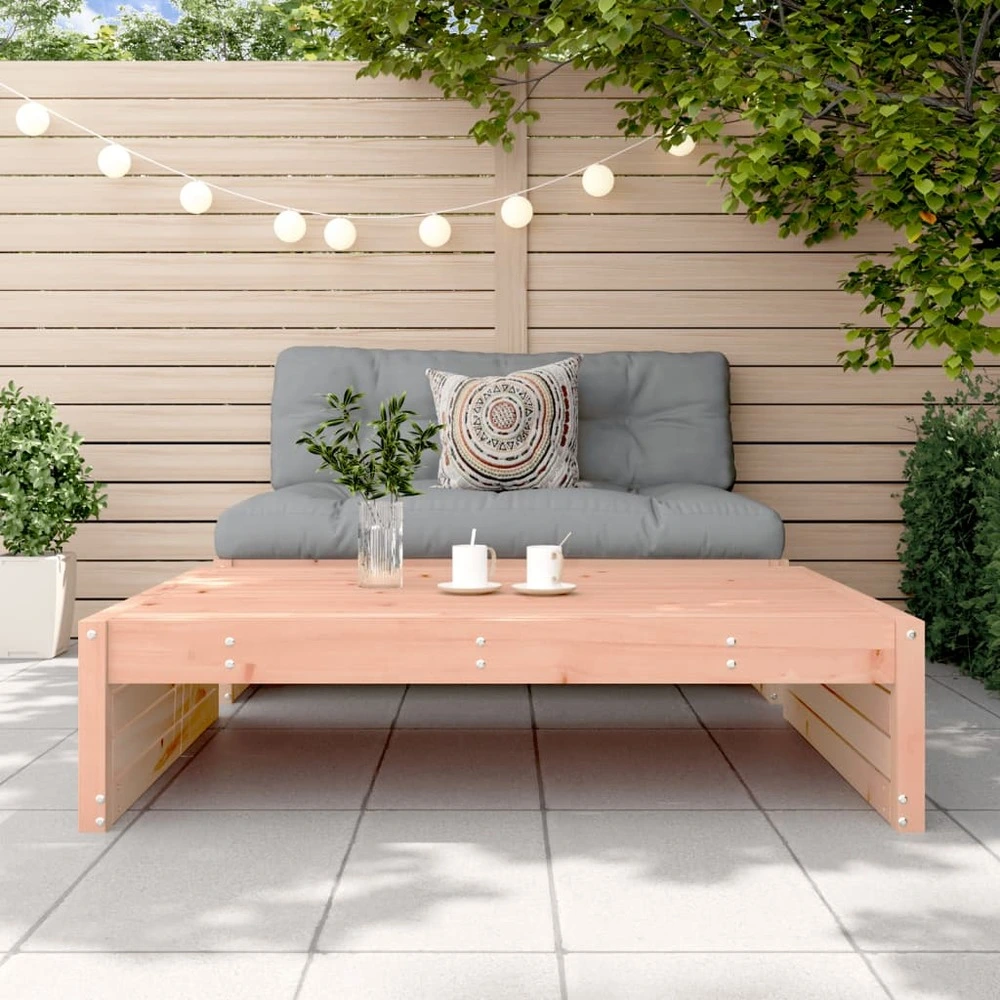 Repose-pied de jardin 120x80 cm massif de douglas compatible avec la plupart des bureaux