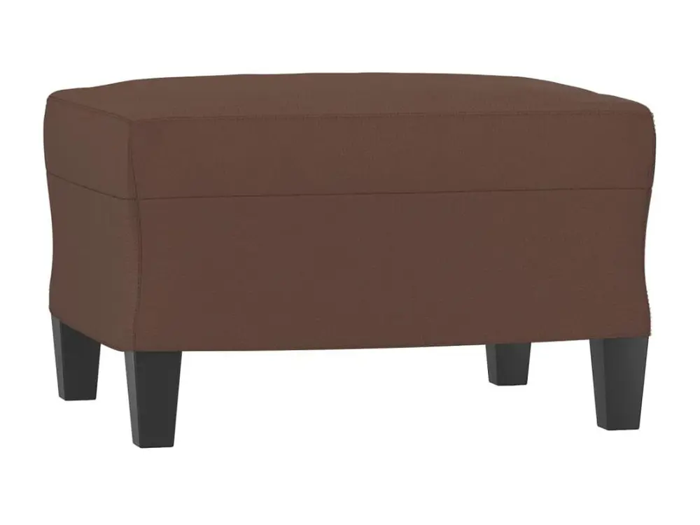 Repose-pied Marron 60x50x41 Similicuir avec Garantie 2 Ans