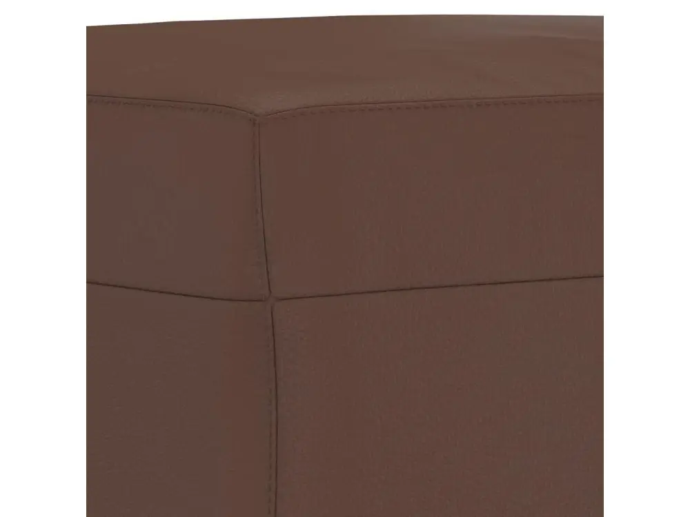 Repose-pied Marron 60x50x41 Similicuir avec Garantie 2 Ans