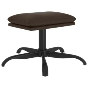 Repose-pied Marron 60x60x39 Similicuir avec Garantie 2 Ans