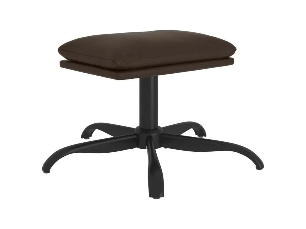 Repose-pied Marron 60x60x39 Similicuir avec Garantie 2 Ans