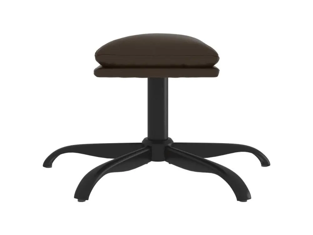 Repose-pied Marron 60x60x39 Similicuir avec Garantie 2 Ans