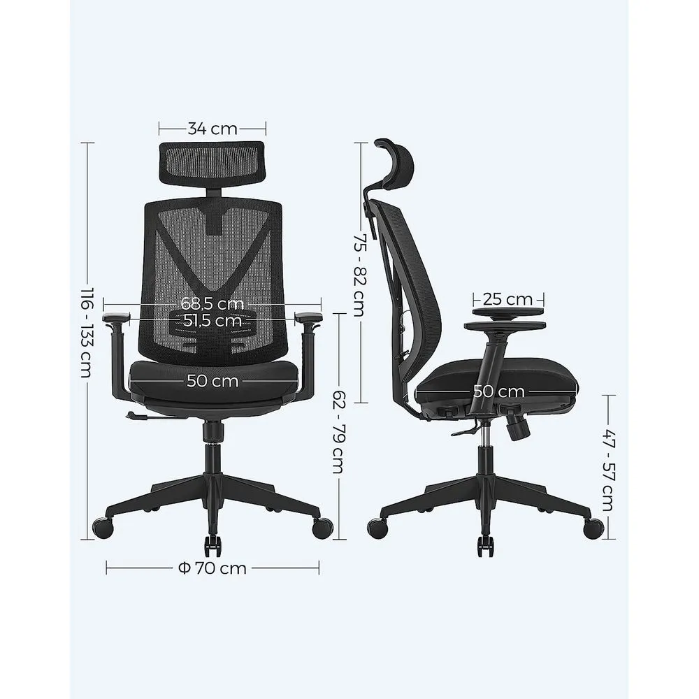 SONGMICS Chaise repose-pieds compatible avec la plupart des bureaux