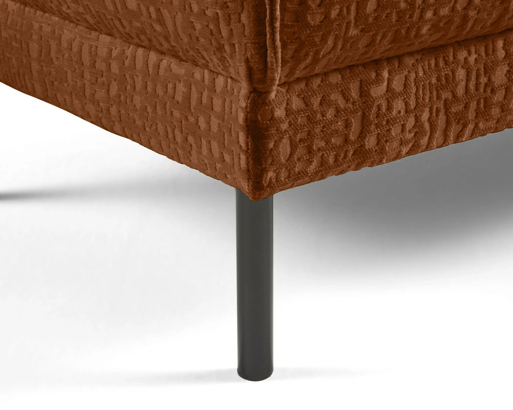 Support réglable pour Charlie - pouf - pieds hauts - en tissu velours relief
