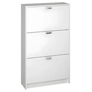 Support réglable pour Commode Meuble à chaussures, coloris blanc - Longueur 70 x Hauteur 120 x Profondeur 25 cm