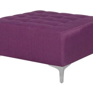Support réglable pour Pouf Ottoman en tissu violet ABERDEEN II