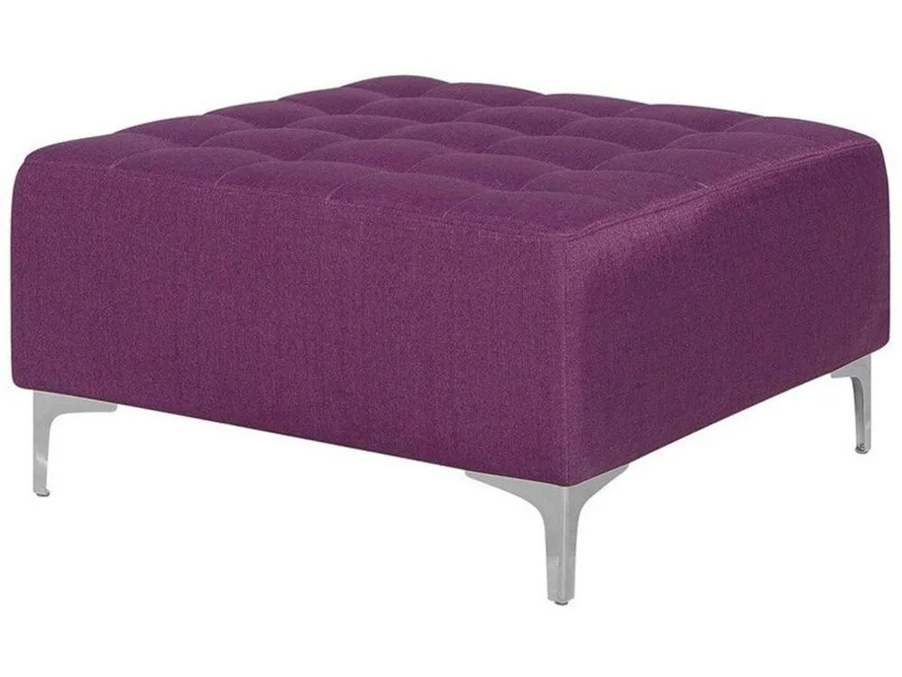 Support réglable pour Pouf Ottoman en tissu violet ABERDEEN II