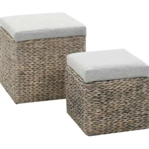 Support réglable pour Repose-pied 2 pcs Jacinthe d'eau Gris