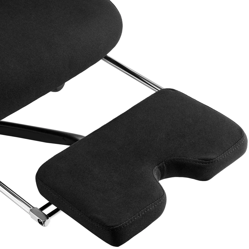 Système de suspension Fauteuil de bureau ergonomique pivotant repose-pieds extensible appui-tête réglable tissu et métal n...