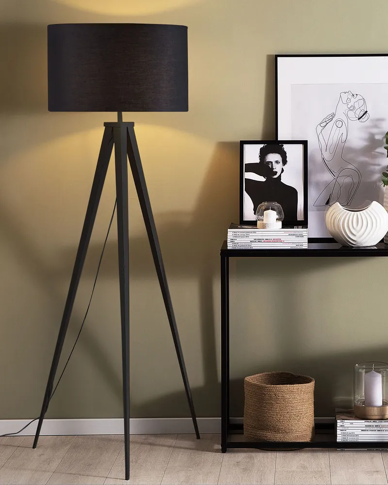 Tripod Floor Lamp Noir jais STILETTO