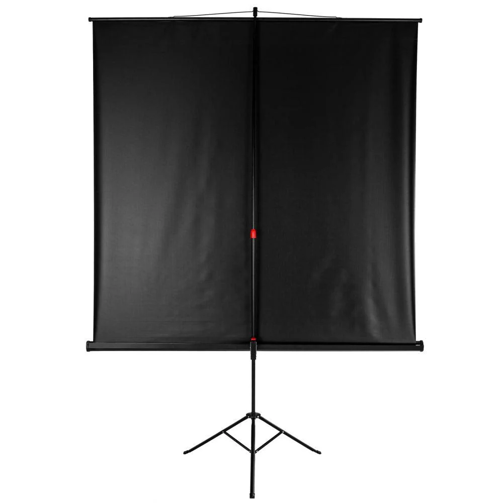 Écran de projection projecteur vidéoprojecteur avec trépied 152 x 152 cm 08_0000406 avec Mallette de Transport