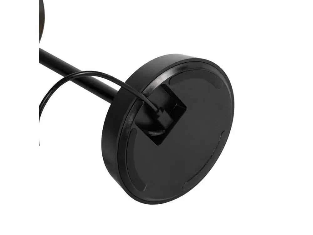 Lampe de table à batterie accumulateur avec finition blanc, gris, noir ou café. Socle en plastique. Armature en métal. Dif...