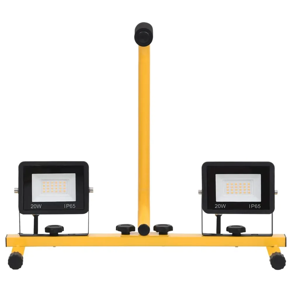 Projecteur à LED avec poignée 2x50 W Blanc frais