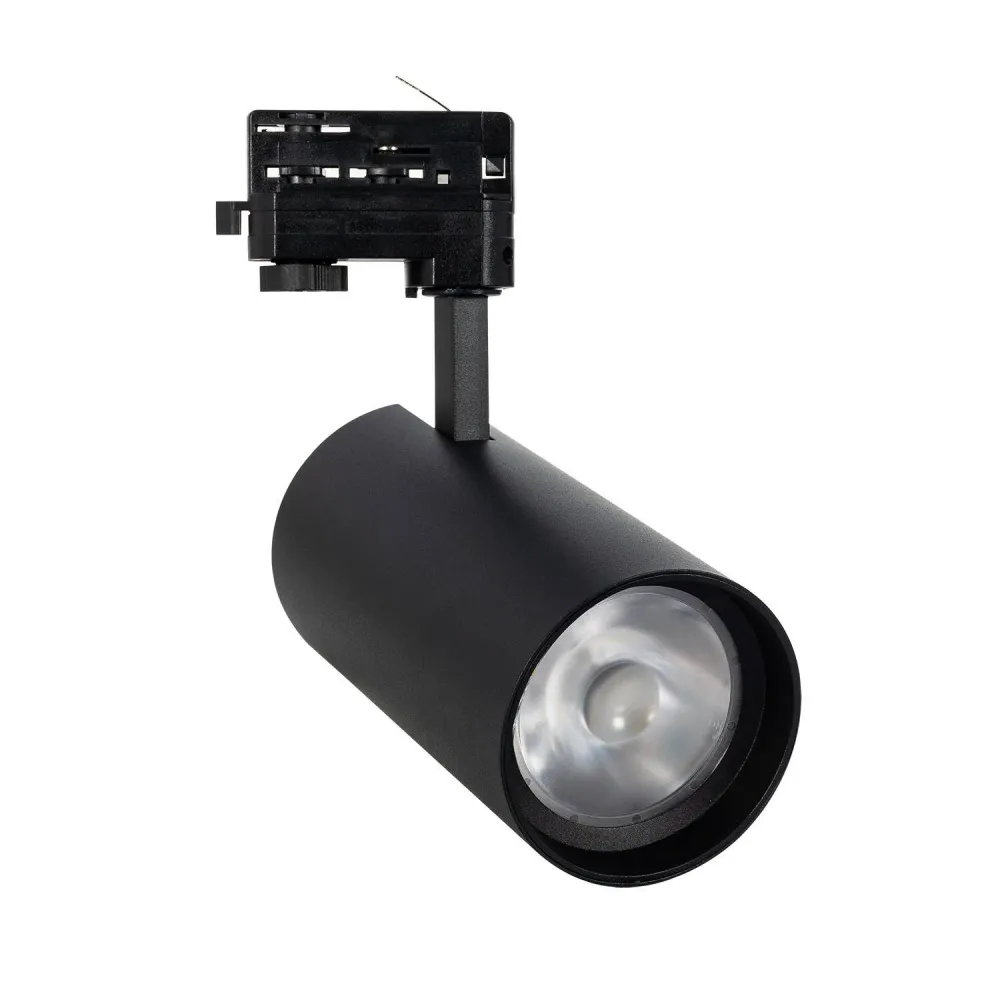 Projecteur LED rail triphasé 40W Angelo CCT PHILIPS Xitanium 15-36º couleur noire avec Télécommande