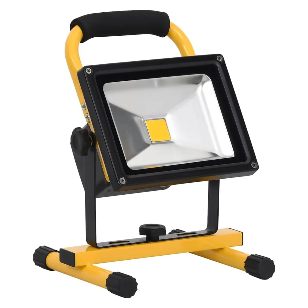 Projecteur à LED sur batterie avec poignée 30 W Blanc froid