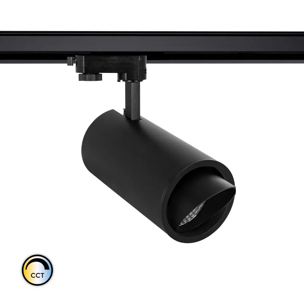 Projecteur sur rail 40W LED avec CCT PHILIPS Xitanium, couleur noire. | Compatible Tous Projecteurs