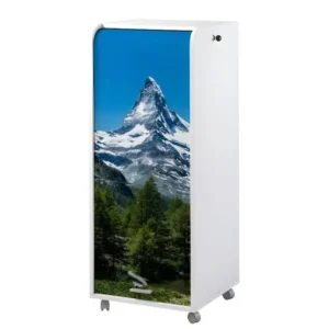 Accessoire Modulable Premium Caisson de Bureau Blanc à Roulettes 108 cm - Coloris: Mont Cervin 653
