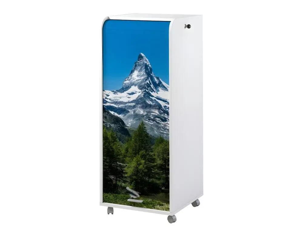 Accessoire Modulable Premium Caisson de Bureau Blanc à Roulettes 108 cm - Coloris: Mont Cervin 653