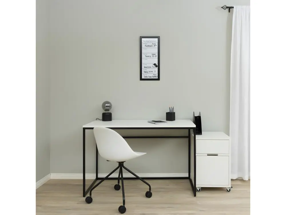 Accessoire Modulable Premium Lipp - Bureau en bois et métal L118cm - Couleur - Blanc